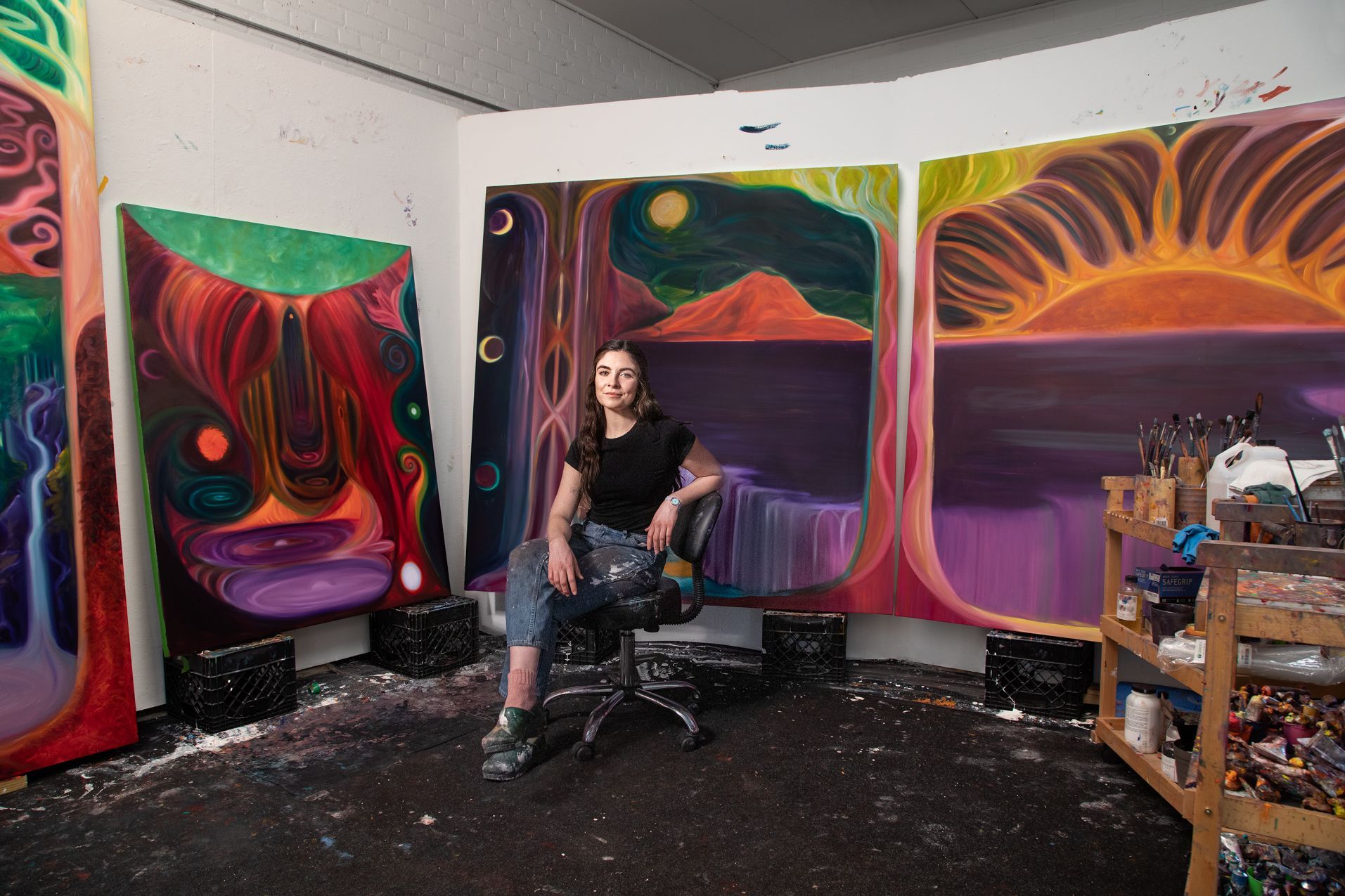 Zoe McGuire illuminates the unseen world in ‘Earthshine’ at Library Street Collective