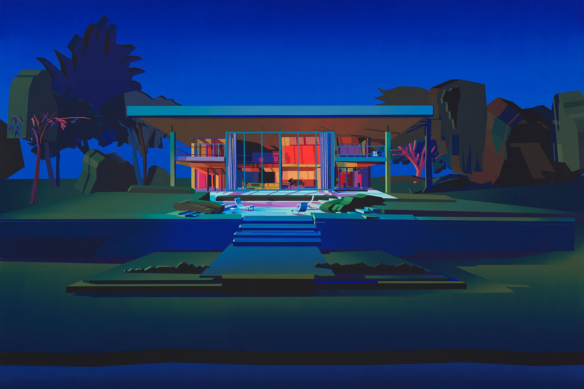 With Splashes of Color, Jonathan Chapline Reimagines Modern Detroit Metro Home in ‘Virtual Window’